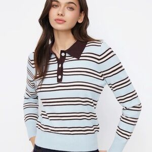Cider Blue and Brown Striped Sweater XS - wore once . See video